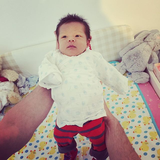 Hard to leave in the morning when you hold this cutie #xiaohouzi